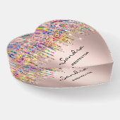 Sandra NAME MEANING Holograph Valentine Heart Gift Paperweight | Zazzle