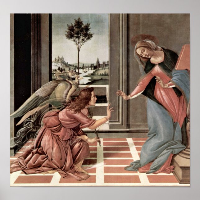 Sandro Botticelli - Annunciation Poster (Front)