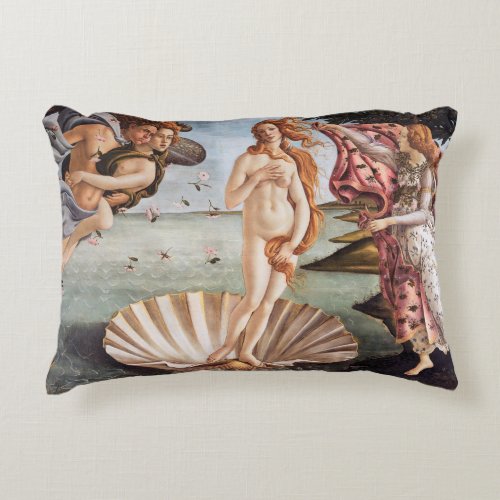 Sandro Botticelli _ Birth of Venus Accent Pillow