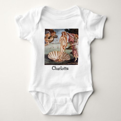 Sandro Botticelli _ Birth of Venus Baby Bodysuit