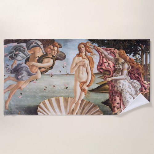 Sandro Botticelli _ Birth of Venus Beach Towel
