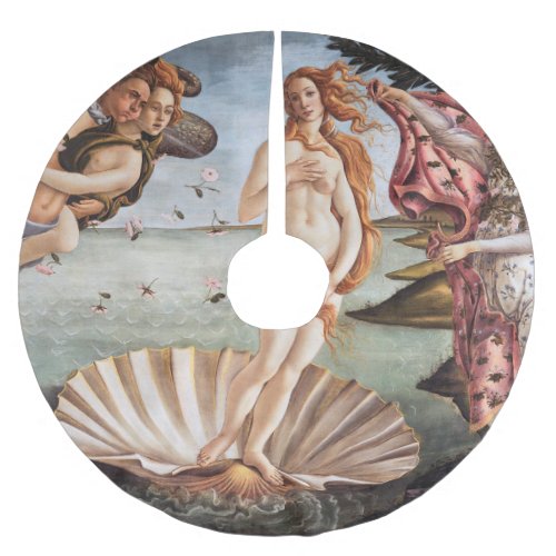 Sandro Botticelli _ Birth of Venus Brushed Polyester Tree Skirt
