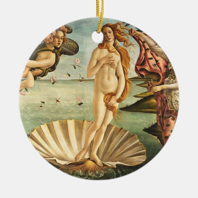 Sandro Botticelli Birth Of Venus Ceramic Ornament (Front)
