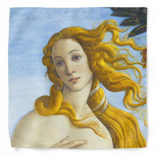 Sandro Botticelli - Birth of Venus Close-up Bandana