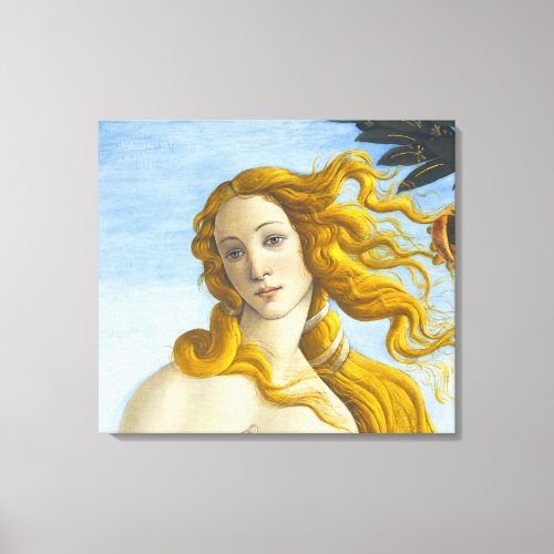 Sandro Botticelli _ Birth of Venus Close_up Canvas Print