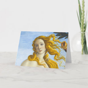 Sandro Botticelli - Birth of Venus Close-up Card