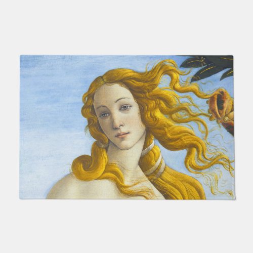 Sandro Botticelli _ Birth of Venus Close_up Doormat