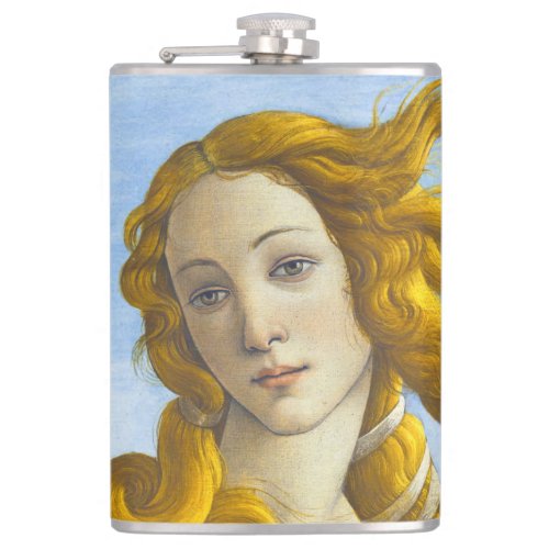 Sandro Botticelli _ Birth of Venus Close_up Flask