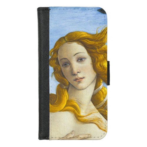 Sandro Botticelli _ Birth of Venus Close_up iPhone 87 Wallet Case