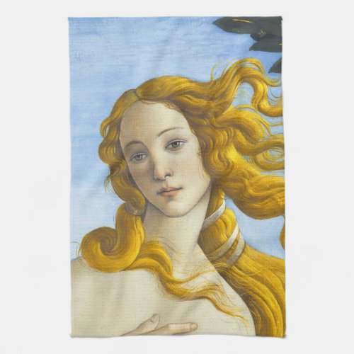 Sandro Botticelli _ Birth of Venus Close_up Kitchen Towel