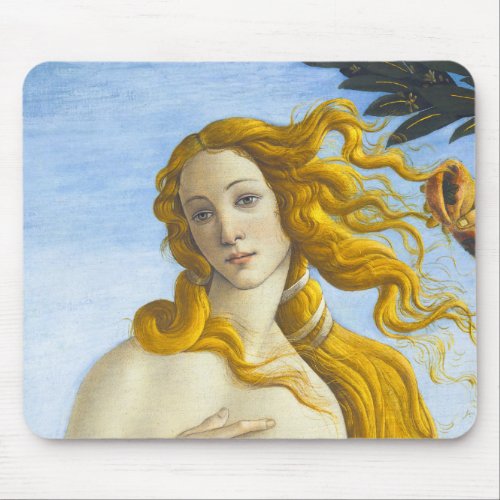 Sandro Botticelli _ Birth of Venus Close_up Mouse Pad