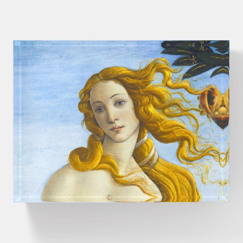 Sandro Botticelli _ Birth of Venus Close_up Paperweight