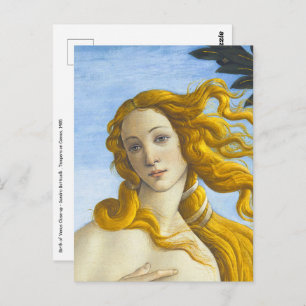 Sandro Botticelli - Birth of Venus Close-up Postcard