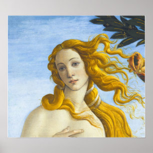 Sandro Botticelli - Birth of Venus Close-up Poster