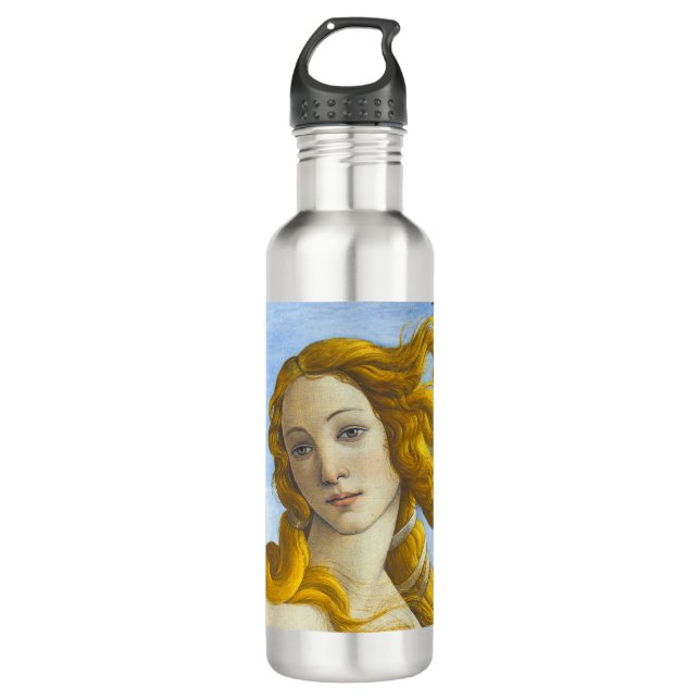 Sandro Botticelli - Birth of Venus Close-up Stainless Steel Water Bottle (Front)