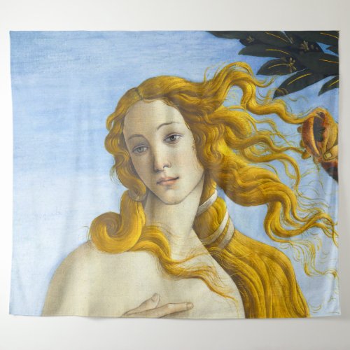 Sandro Botticelli _ Birth of Venus Close_up Tapestry
