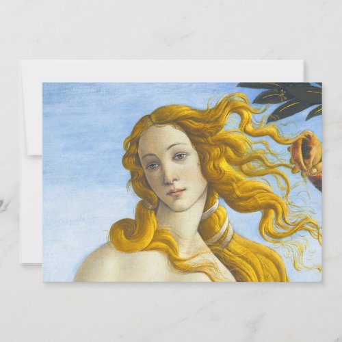 Sandro Botticelli _ Birth of Venus Close_up Thank You Card