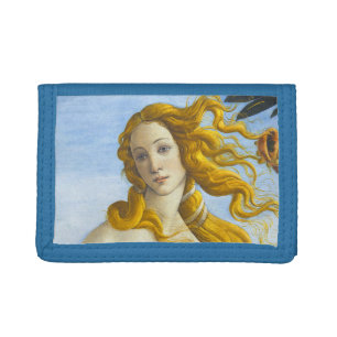 Sandro Botticelli - Birth of Venus Close-up Tri-fold Wallet