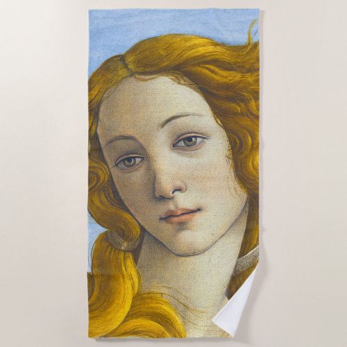 Sandro Botticelli _ Birth of Venus Detail Beach Towel