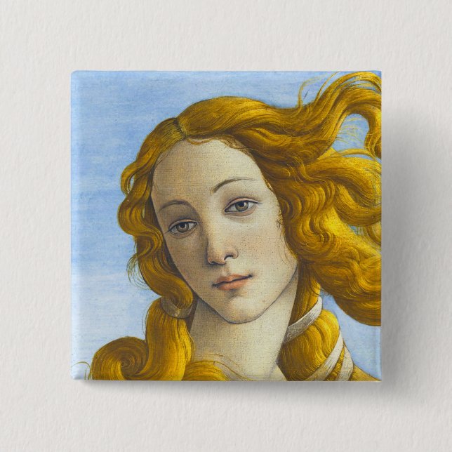 Sandro Botticelli - Birth of Venus Detail Button (Front)