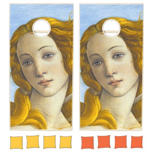 Sandro Botticelli _ Birth of Venus Detail Cornhole Set