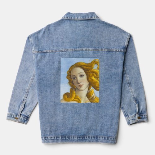 Sandro Botticelli _ Birth of Venus Detail Denim Jacket