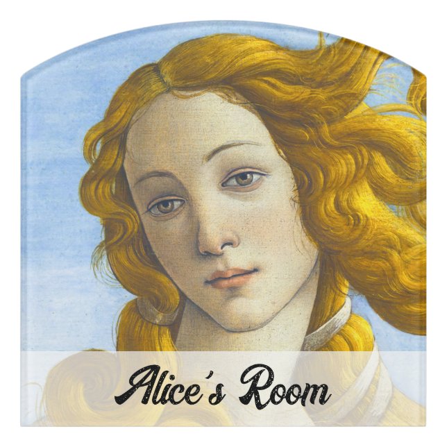 Sandro Botticelli - Birth of Venus Detail Door Sign (Contour Front)