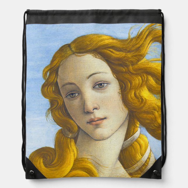 Sandro Botticelli - Birth of Venus Detail Drawstring Bag (Front)