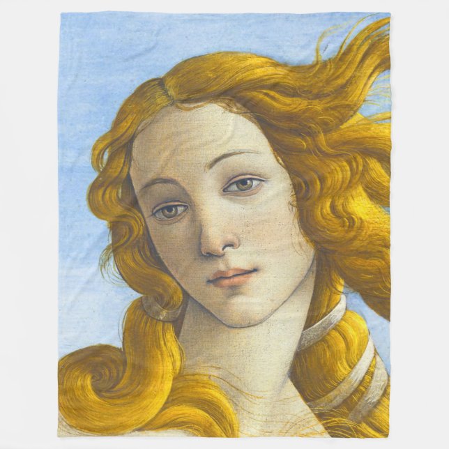 Sandro Botticelli - Birth of Venus Detail Fleece Blanket (Front)