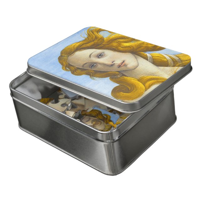 Sandro Botticelli - Birth of Venus Detail Jigsaw Puzzle (Lid Open)