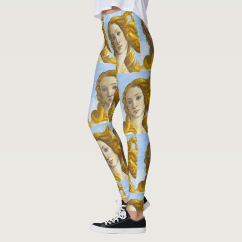 Sandro Botticelli _ Birth of Venus Detail Leggings