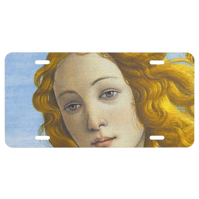 Sandro Botticelli - Birth of Venus Detail License Plate (Front)