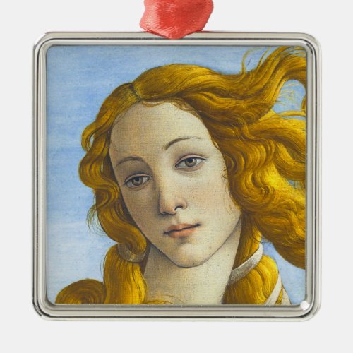 Sandro Botticelli _ Birth of Venus Detail Metal Ornament