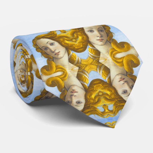 Sandro Botticelli - Birth of Venus Detail Neck Tie (Rolled)