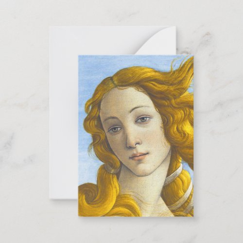 Sandro Botticelli _ Birth of Venus Detail Note Card
