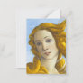 Sandro Botticelli - Birth of Venus Detail Note Card