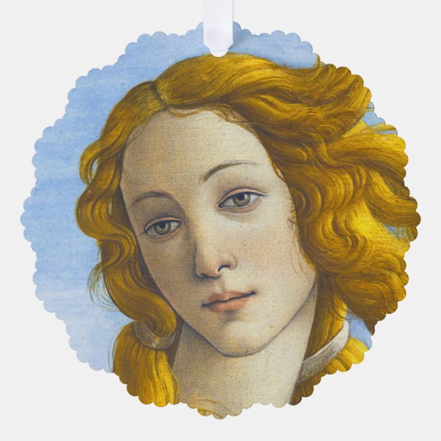 Sandro Botticelli - Birth of Venus Detail Ornament Card (Front)