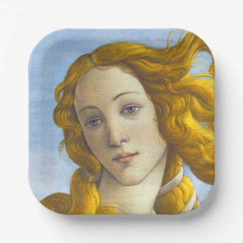 Sandro Botticelli _ Birth of Venus Detail Paper Plates