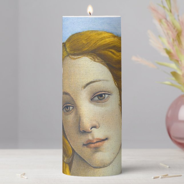 Sandro Botticelli - Birth of Venus Detail Pillar Candle (In Situ)