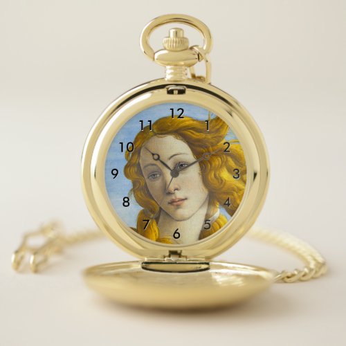 Sandro Botticelli _ Birth of Venus Detail Pocket Watch