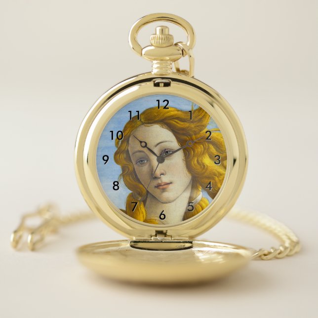 Sandro Botticelli - Birth of Venus Detail Pocket Watch (Inside)