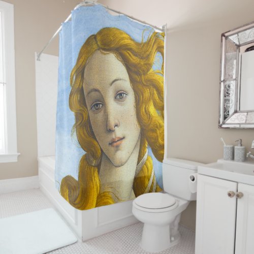 Sandro Botticelli _ Birth of Venus Detail Shower Curtain