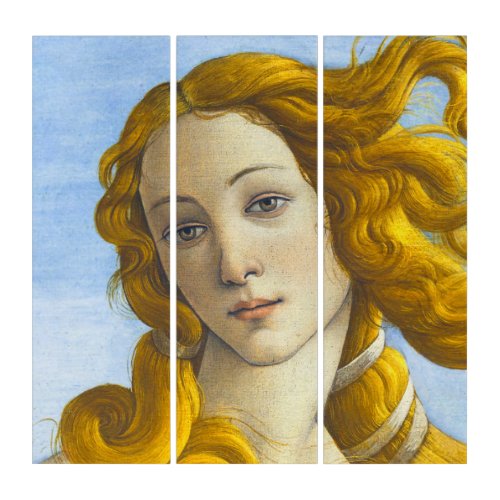 Sandro Botticelli _ Birth of Venus Detail Triptych