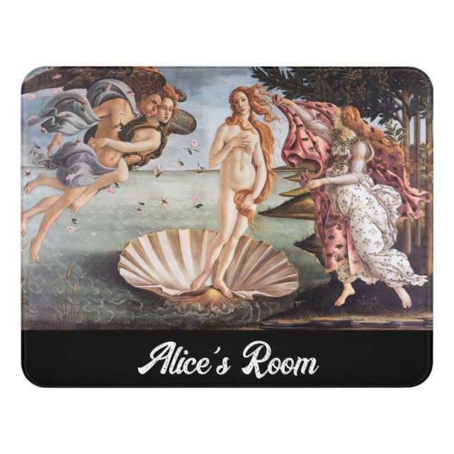 Sandro Botticelli - Birth of Venus Door Sign (Contemporary Front)