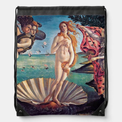 Sandro Botticelli _ Birth of Venus _ Fine Art Drawstring Bag