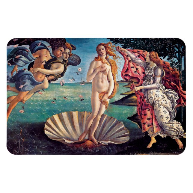 Sandro Botticelli - Birth of Venus - Fine Art Magnet (Horizontal)
