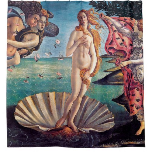 Sandro Botticelli _ Birth of Venus _ Fine Art Shower Curtain