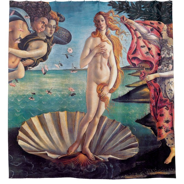 Sandro Botticelli - Birth of Venus - Fine Art Shower Curtain (Front)