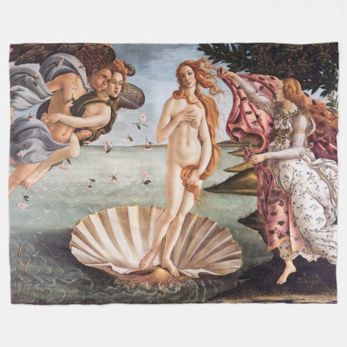 Sandro Botticelli _ Birth of Venus Fleece Blanket