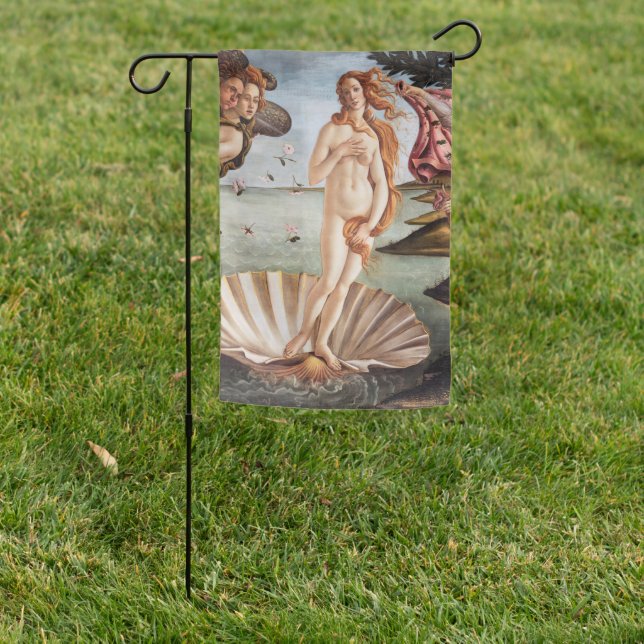 Sandro Botticelli - Birth of Venus Garden Flag (In SItu)